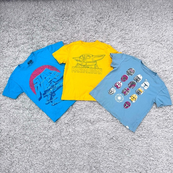 GAP STAR WARS Boy’s Cotton T-shirts Bundle - Size M(8) - Picture 1 of 6